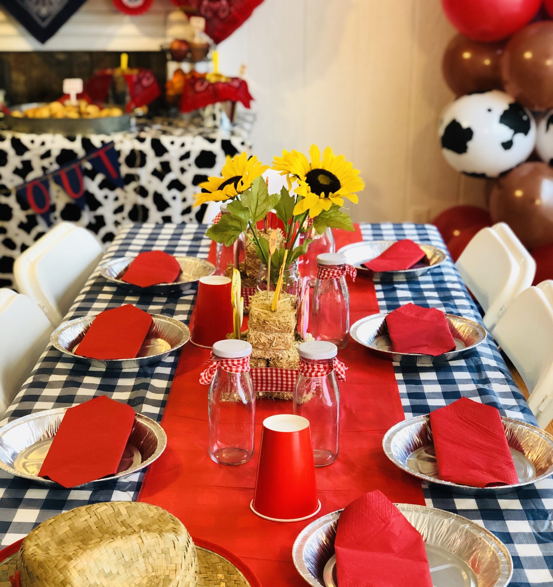 a western party theme for a birthday party! perfect for rodeo and farm lovers!