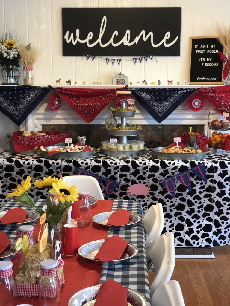 a western party theme for a birthday party! perfect for rodeo and farm lovers!
